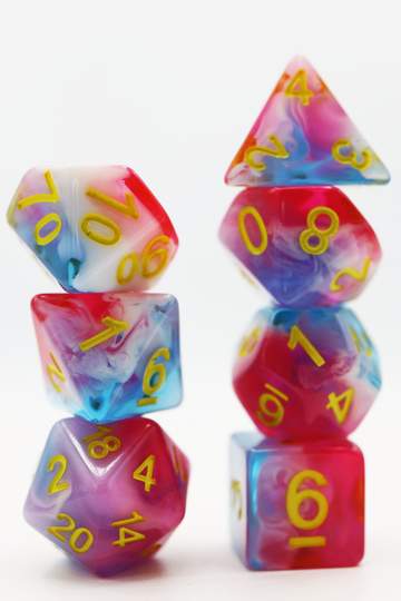 Foam Brain: Glacier Rose Dice Set